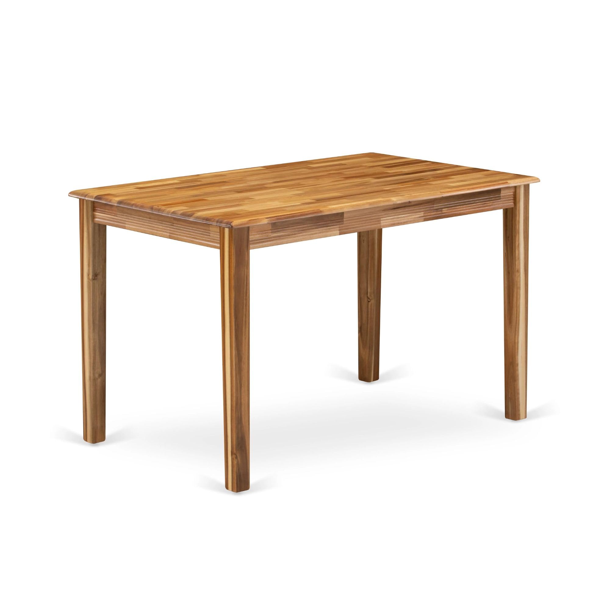 East West Furniture Yat-Ana-T Yarmouth Rectangle Kitchen Dining Table, 30X48 Inch, Natural